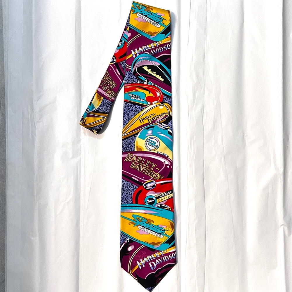 Harley-Davidson Tie - Silk Excellent Condition Vintage